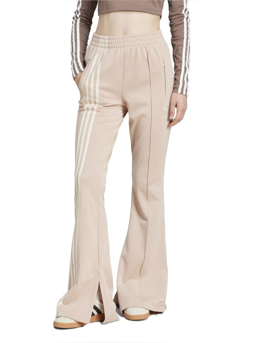 adidas Originals Women's 3-Stripes Flared Firebird Bell Bottom Track Pants